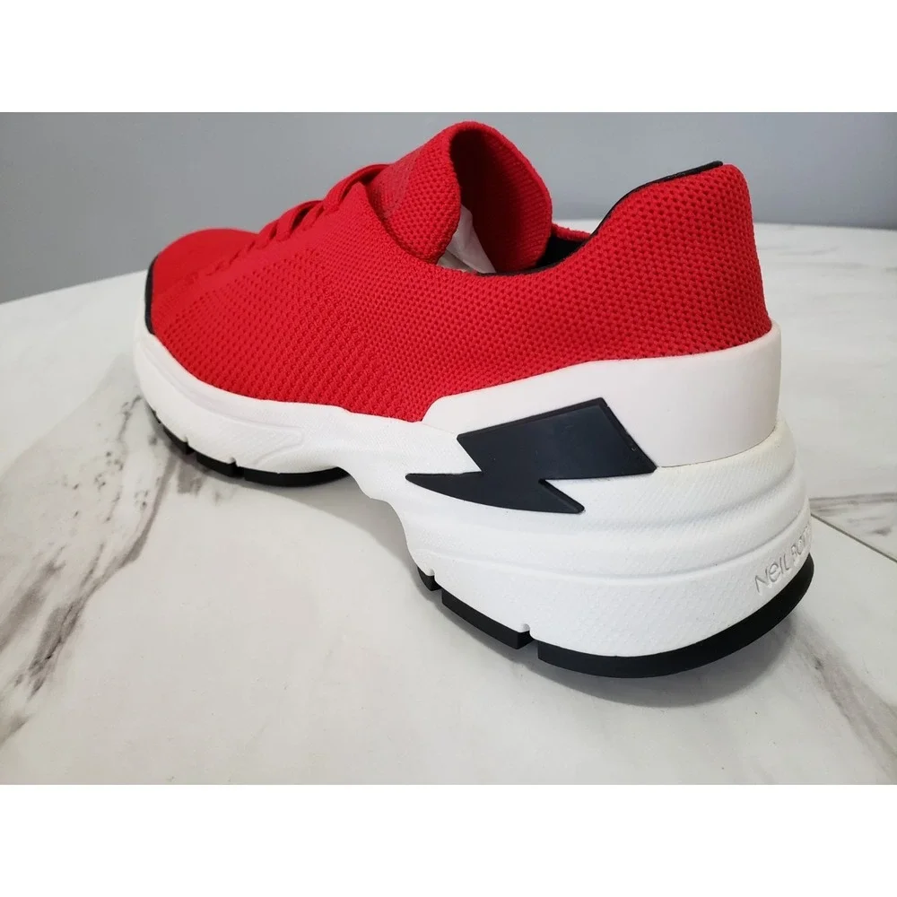 NEW NO BOX Neil Barrett Bolt Lace Up Sneaker 40EU US‎ 7 Mens Lightening Thunder